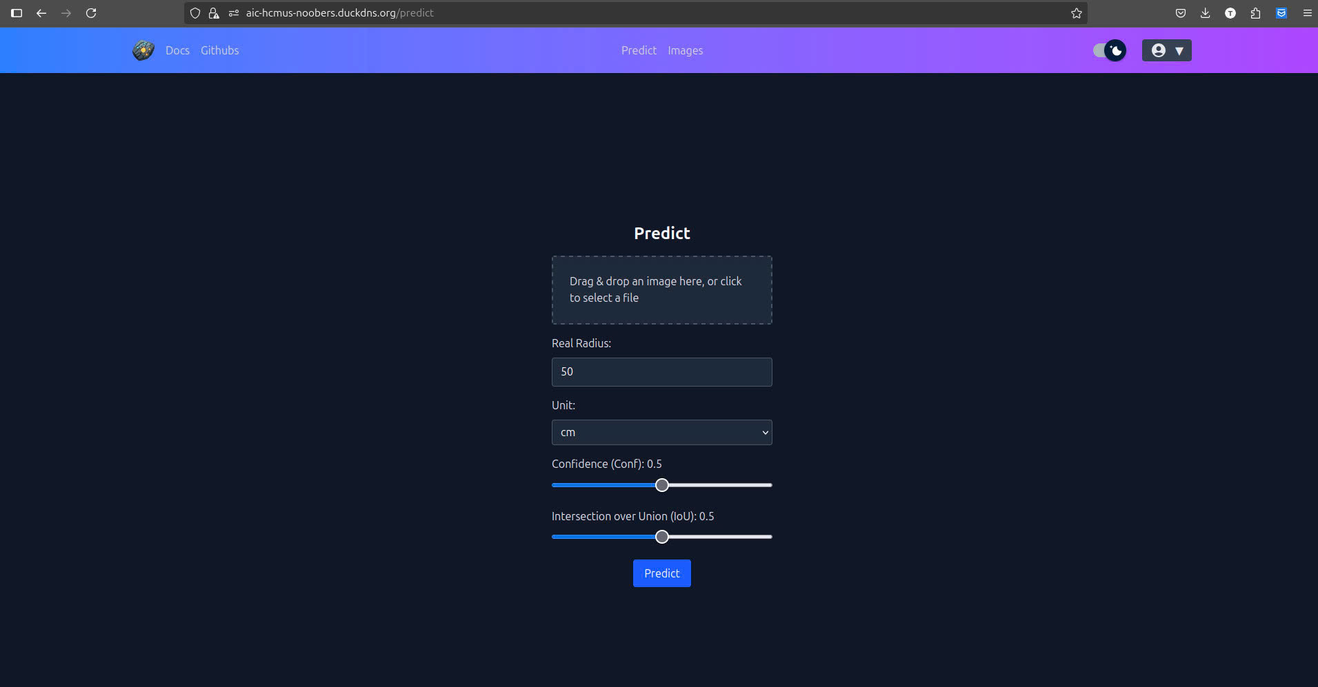 Predict Tab