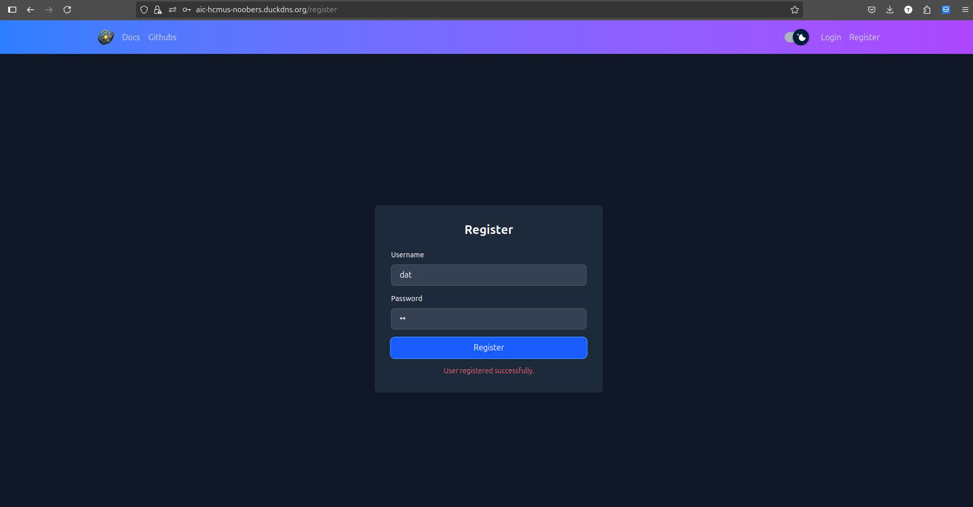 Manual Register